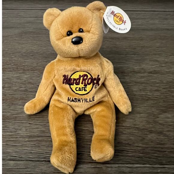Hard Rock Cafe Bean Bag Bear Plush - Picture 1 of 5